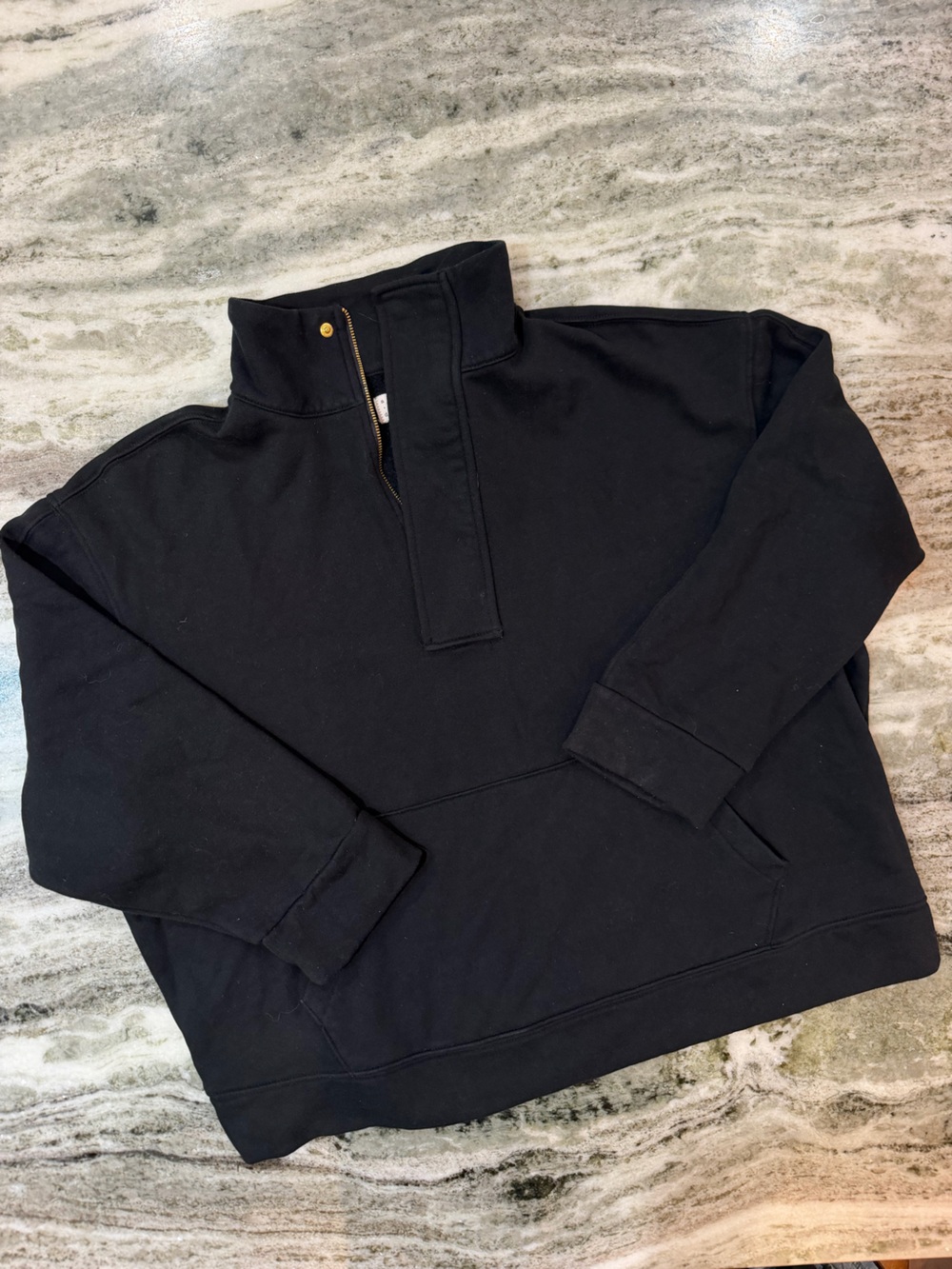 a new day Black Women's Half-Zip Pullover Sweatshirt